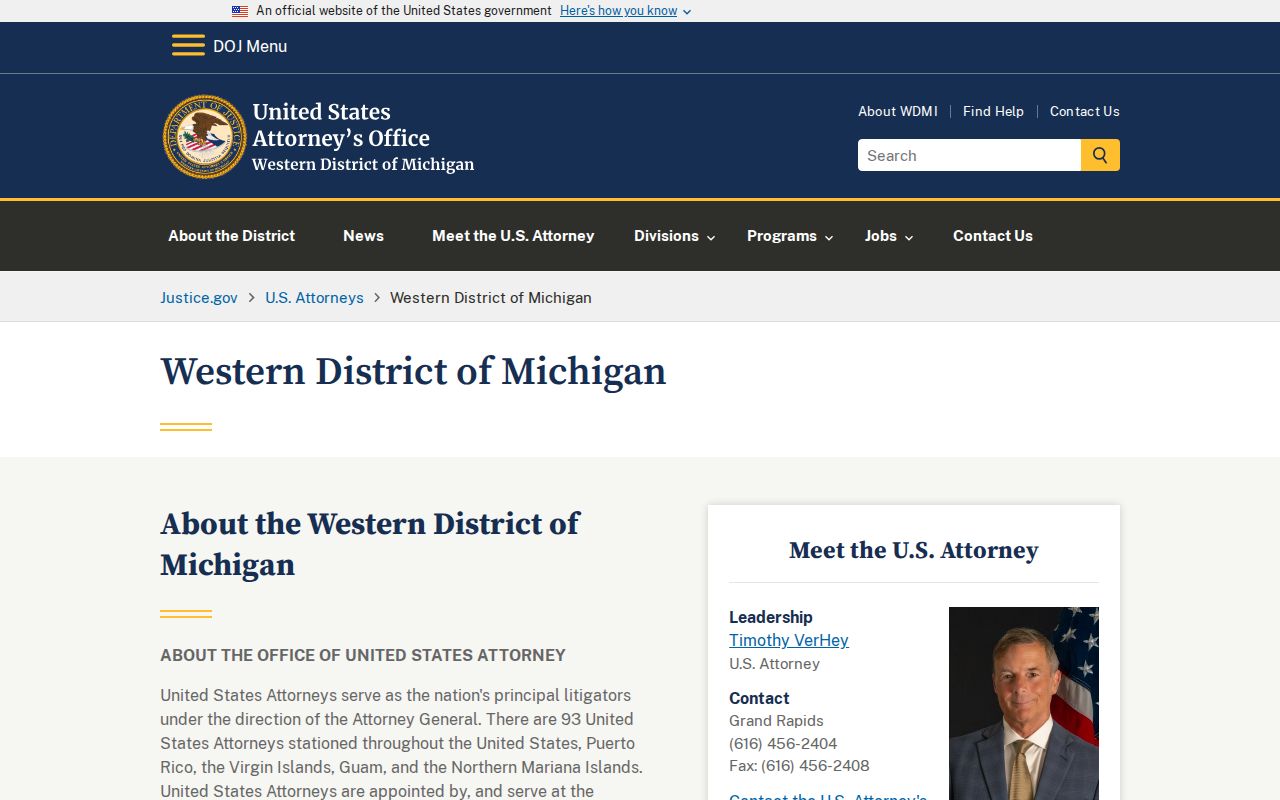 Antrim County most wanted U.S. Attorney federal criminal jurisdiction and news page